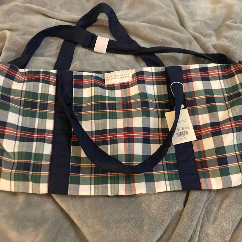 TBBC Plaid Weekender Duffle Bag NWT
